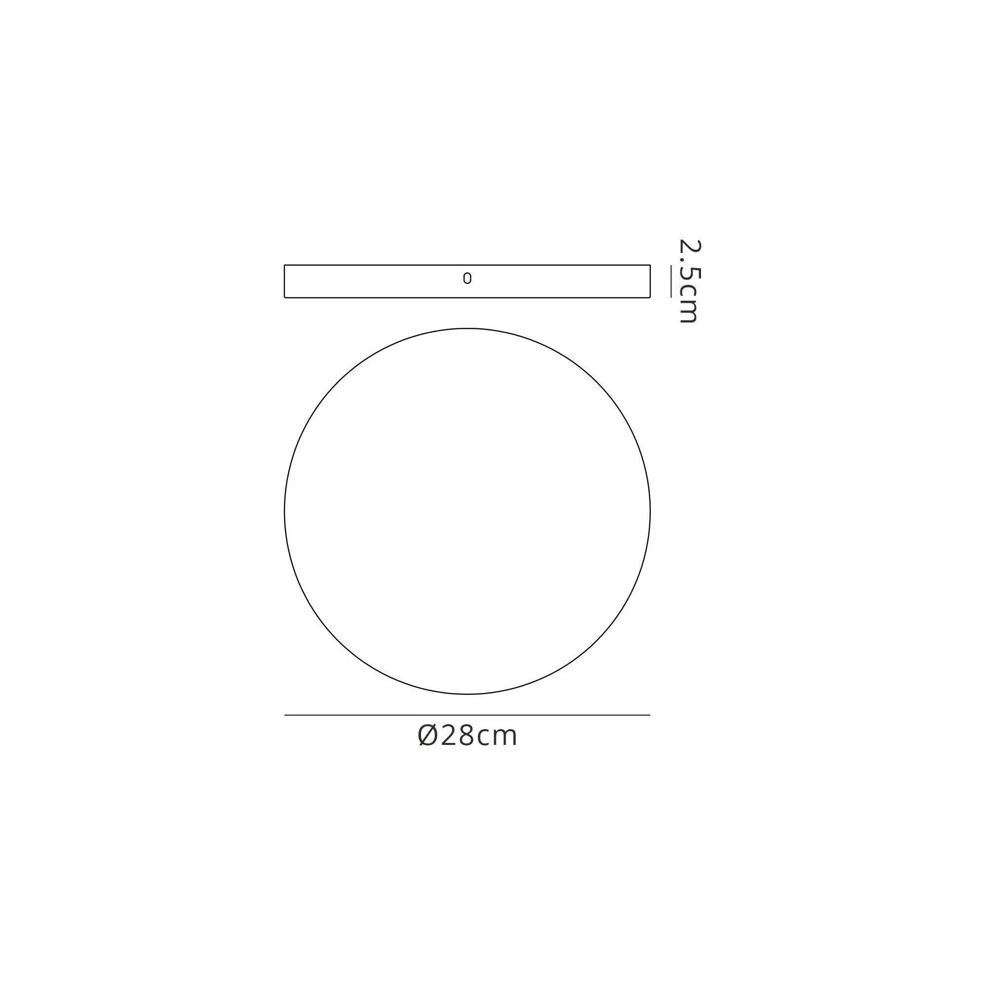 Hayes 4 Hole 28cm Round Ceiling Plate Brass D0829BR  Deco Hayes Brass